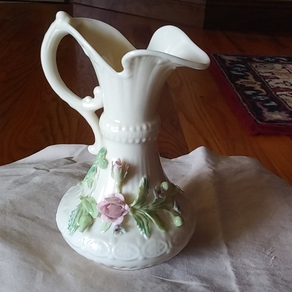 Belleek Other - Very rare ultra fine Belleek China vase pitcher